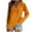 Yellow, variant on Diufon Plus Size Womens Blouses Fall Casual Solid Color Tunics V Neck Long Sleeve Comfortable Tops