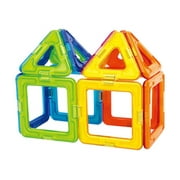 Magformers Basic Rainbow Set Multicolor Magnetic Tiles 14 Pieces
