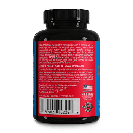 Prolab Nutrition Caffeine 200 mg 100 Tabs