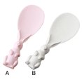thumbnail image 1 of Rice Cooker Spoon Plastic Rice Fiber Rice Scoop Scoop Wheat Fiber Animal Shape Non-stick Kitchen Spoon, Pink, 1 of 9