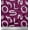 Dark Magenta, variant on Soimoi Silk Fabric Alphabets,Waves & Fish Artistic Decor Fabric Printed Yard 42 Inch Wide