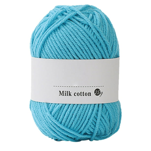 Hilo de algodón suave para tejer a dos agujas y a ganchillo: hilo ligero para tejer bufandas, gorros, suéteres y manualidades para bebés. Hilo suave y resistente para proyectos de costura a mano.