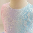 thumbnail image 6 of WOYY Girl Sleeveless Rainbow Tulle Princess Dress Birthday Party Wedding Dress, Sizes 3-12, 6 of 7