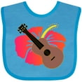 thumbnail image 3 of Inktastic Ukulele Hawaiian Music Girls Baby Bib, 3 of 4