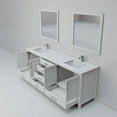 thumbnail image 6 of Jacques 80 in W White Double Bath Vanity, White Quartz Top, Faucet Set, and 30 in Mirrors, 6 of 9