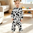 thumbnail image 3 of RFQWOVSR Baby Long Sleeve Footless Onesie with Zipper Closure, Flannel, 3 of 6