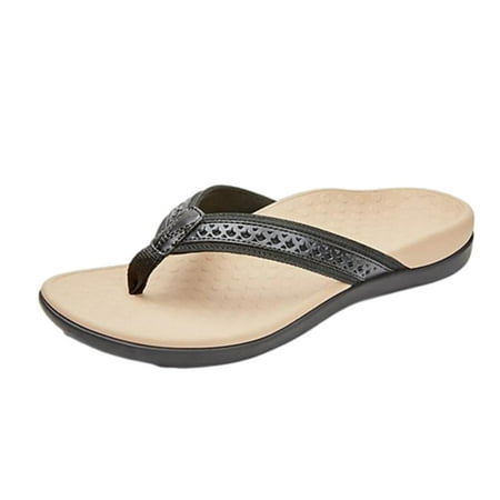 

Trarodic Ladies Toe-Post Sandal Slippers with Arch Support for Beach Daily