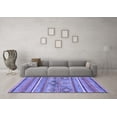 thumbnail image 3 of Ahgly Company Indoor Square Abstract Blue Modern Area Rugs, 6' Square, 3 of 4