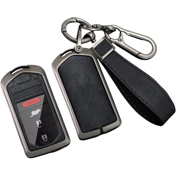 Key Fob Cover Compatible with Acura MDX TL RDX ILX ZDX TLX TSX 2014-2024 Keychain Case Holder Protector,A Black