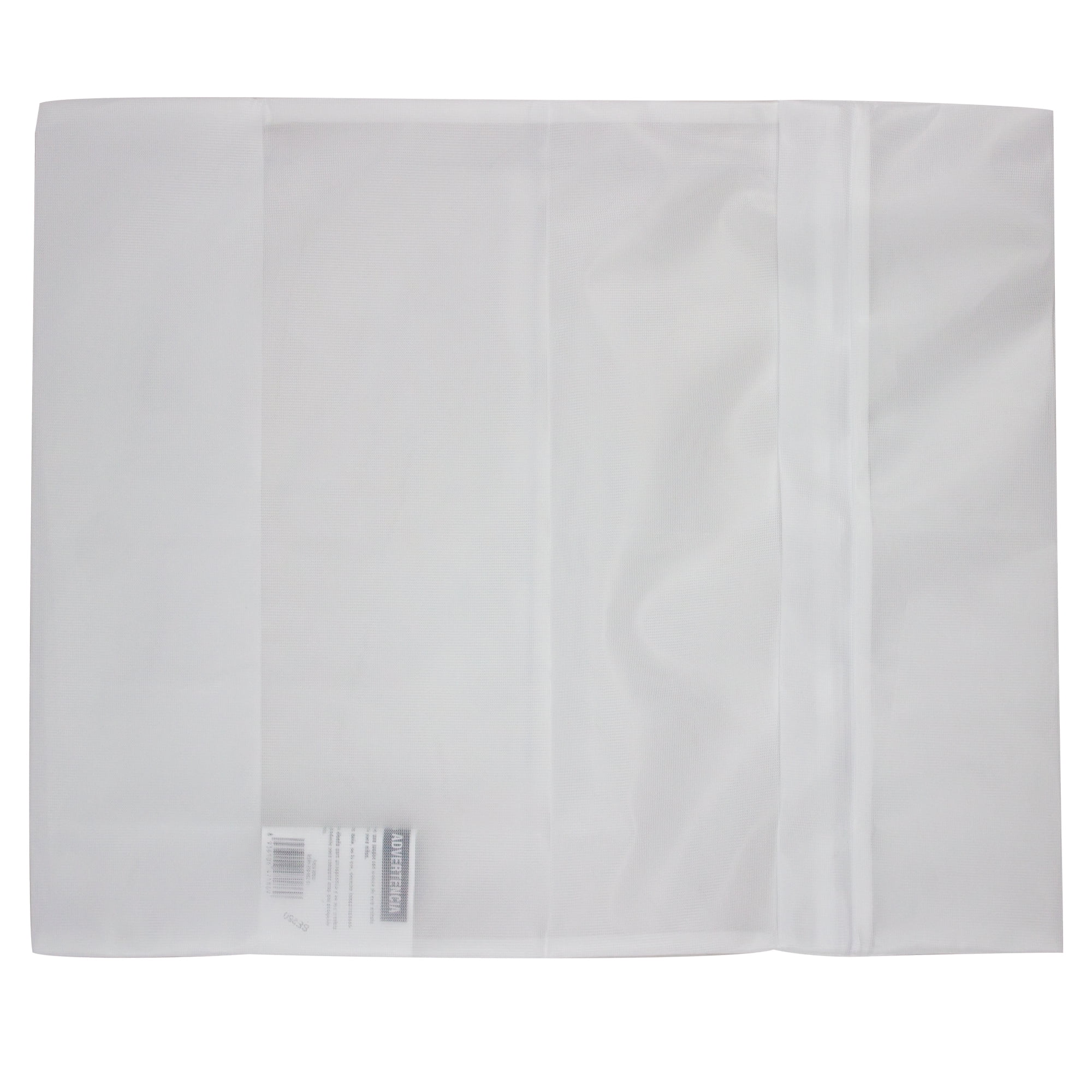 (5 pack) Mainstays Delicates White Polyester Mesh Wash Bag with Zipper Closure, 15" x 18"