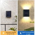 thumbnail image 5 of 4 Piezas de Luz LED Solar para Exteriores, Impermeable, Iluminación de Arriba y Abajo, Lámpara de Pared, Escalera, Valla, Decoración de Jardín, 5 of 5