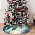 thumbnail image 4 of KLL 36" Christmas Tree Skirt Watercolor Turtle5 Xmas Tree Skirts Mat for New Year Xmas Holiday Party Indoor Outdoor Home Decoration, 4 of 5