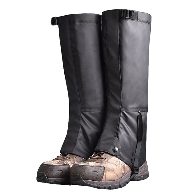 1 par de polainas altas impermeables resistentes al desgarro, para lluvia, botas de nieve, perneras, Abanopi Polainas de pierna