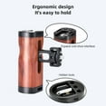 thumbnail image 2 of Universal Smartphone Video Grip Handle Handheld Vlog Bracket for Phone Smartphone Video Rig Kit with Wooden Grip with Cold Shoe Mount & 1/4in Screw + Phone Holder with Cold Shoe Mount + L-shape Plate, 2 of 8
