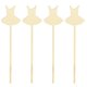 thumbnail image 2 of 4 Piezas de Decoración de tarta de Espejo Dorado para Decoración de de de Bebé de Cumpleaños - Labio C, 19,,3 X 0,2 Cm Yuyangstore  Gold Mirror Cake Topper, 2 of 8