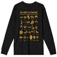 thumbnail image 2 of Seinfeld The ABCs of Seinfeld Men's Black Long Sleeve Shirt-M, 2 of 3