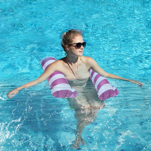 Inflatable Pool Float 2 Pack Adult Pool Floaties Multi Purpose 4