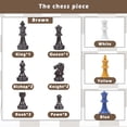 thumbnail image 5 of 3 or 4 Player Chess Board Game Set,64 Pieces Colorful Chess,Chess Game for Team with a Leather Game Mat, 5 of 6
