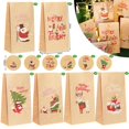 thumbnail image 3 of Tarjetas de Felicitación pequeñas plegables de Feliz Navidad, 1 ~ 8 piezas/1 Juego, tarjeta de felicitación de Navidad, DIY, postal de Año Nuevo, tarjeta de regalo, decoración de fiesta de navidad, 3 of 4