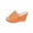 Orange, variant on Womens Chunky Platform Wedges Skin-Friendly Fabric Knit Open Toe Wedge Sandals Summer Resort Dressy Shoes