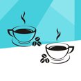 thumbnail image 2 of 43X25CM Creative Fridge Door Sticker Removable Hot Coffee Wall Sticker Free Combination Wall Decal for Kitchen Dining Hall (Picture 1), 2 of 8