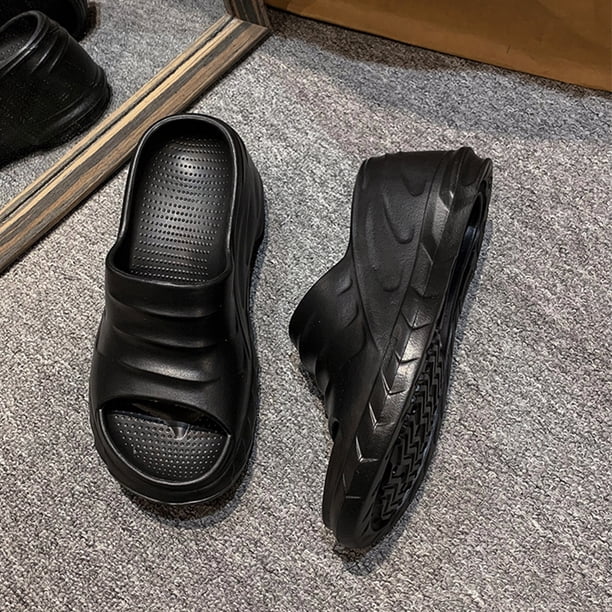 Mujeres Flip de verano Flips sin deslizamiento de cuña zapatillas de tacón de cuña gruesas de plataforma gruesa para fiestas para el jardín Sport Sport Sport