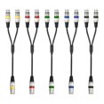 thumbnail image 3 of MYG Double Shielded Cable Metal Head 1/4 TRS 6.35mm Male to Dual FeMale Audio Cable, 3 of 4