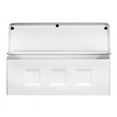 thumbnail image 4 of Architectural Mailboxes Wayland Contemporary Galvanized Steel Wall Mount White Mailbox, 4 of 6