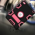 thumbnail image 6 of iPad mini 5 2019 Case, iPad mini 4 Case, Dteck Shockproof Three Layer Hybrid Rugged Heavy Duty Kickstand Anti-Slip Cover with PET Screen Protector For iPad mini 4/mini 5, Black/Rose, 6 of 6