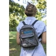 thumbnail image 6 of Solid Color Mini Mesh Backpack with Front Zippered Pocket in Gray, 6 of 6