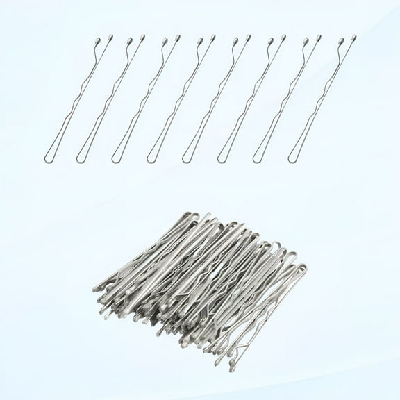 VANIDO Hair Pins, 50pc Silver Bobby Pins Hair Grips, Ideal for Fine Hair - No Scaling (5cm)