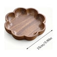 thumbnail image 2 of Wooden Trays for Decor, Scalloped Flower-Shaped Wooden Tray, Round Trays Home Decor,Decorative Serving Tray for Coffee Table, Kitchen, Bedroom and Living Room, 2 of 7