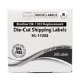 thumbnail image 6 of HOUSELABELS Compatible with DK-1202 Replacement Roll for Brother QL Label Printers; 300 Removable Adhesive Shipping Labels; 2-3/7" x 4" (62mm*100mm) - 19 Rolls, 6 of 7
