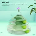 thumbnail image 3 of Interactive Cat Toy Turntable Roller Ball Play Puzzle Kitten Toy With Colorful Balls For Indoor, 3 of 8