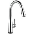 thumbnail image 1 of Delta Faucet 9113TV-DST VoiceIQ Robinet à une Poignée avec Technologie Touch20 à Abaissement, Chrome, 1 of 5