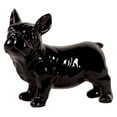 thumbnail image 2 of UTC46707 Ceramic Standing French Bulldog Figurine with Pricked Ears Gloss Finish Black, 2 of 2