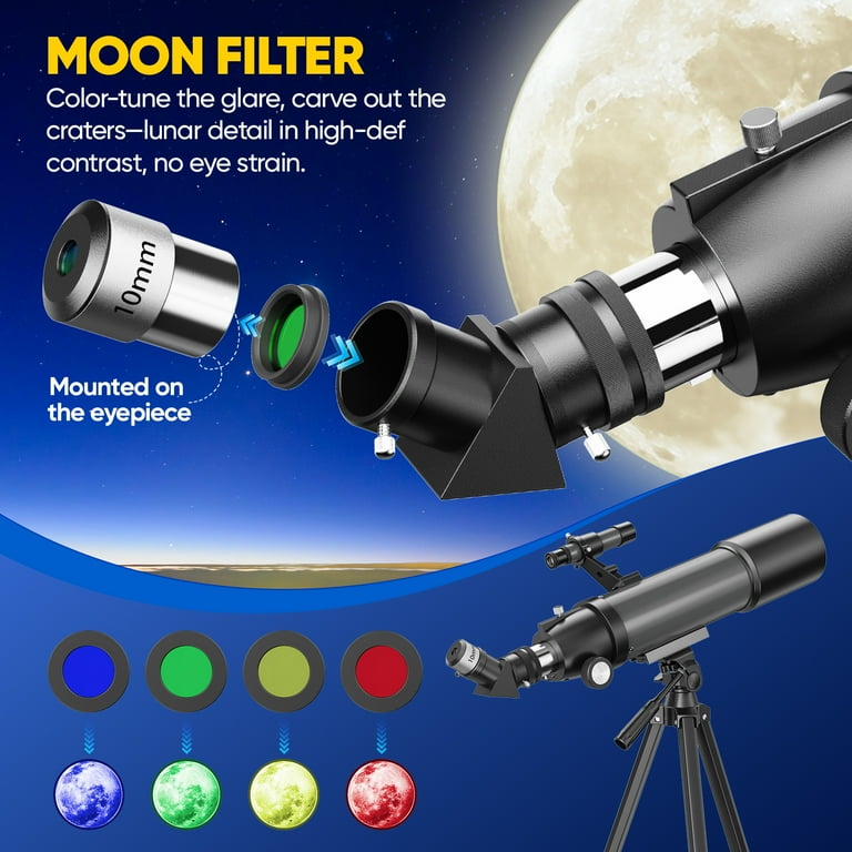 Hutact 50080 Telescope for Adults & Kids, High Powered Telscope