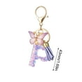thumbnail image 2 of Fasiaou Fashion Alphabet Initial Letter Keychain Tassel Butterfly Pendant Key Ring for Purse Handbags Women Girl, 2 of 5