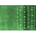 thumbnail image 1 of Ahgly Company Indoor Rectangle Solid Emerald Green Modern Area Rugs, 8' x 10', 1 of 4