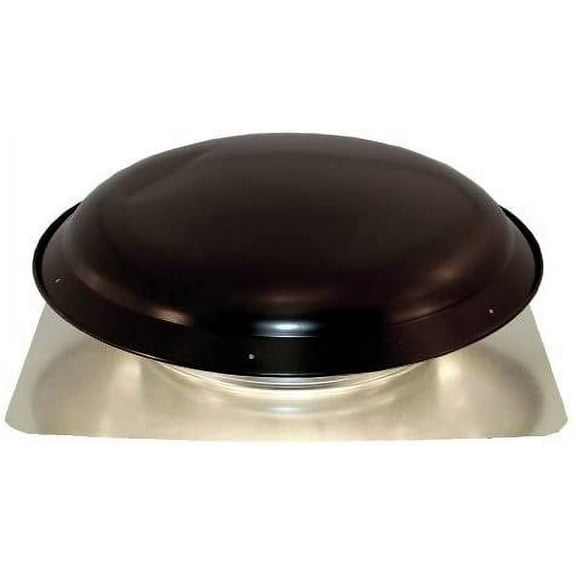 Ventamatic VX25BLK Static Galvanized Steel Dome and Flange Roof Vent, Black by Ventamatic