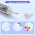 thumbnail image 4 of CCOCC 2026 New 6Pcs Jewelry Glue - 15Ml/0.5Fl Oz Clear Diy Craft Glue for Rhinestones,Waterproof Strong Bond Adhesive for Phone Repair,Nail Art,Shoes,Fabric,Metal,Glass, 4 of 6