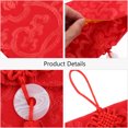 thumbnail image 2 of OUNONA 2 Pcs Sacs à Argent Brocart Rouge pour Famille et Amis, 2 of 7