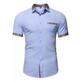 thumbnail image 1 of Camisa De Vestir Manga Corta Para Hombre Casual Casey Kevin, 1 of 8