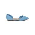 thumbnail image 2 of New Women Breckelles Dolley-52 Faux Suede Pointy Toe d'Orsay Flat, 2 of 5