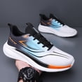 thumbnail image 6 of Men's Gradient Color Lightweight Running Shoes, Breathable Mesh Athletic Sneakers, 6 of 10