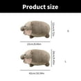 thumbnail image 3 of Moo Deng Hippoes Dolls Pygmy Hippoes Plushie Toy Soft Baby Hippopotamus Stuffeds Pillow for Kids and Adults, 3 of 9