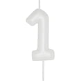 thumbnail image 2 of sasyxdc Birthday Candles Numbers 2.36 inch Party Cake Topper 1 Piece (Brown  Number 6) huy, 2 of 6