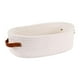 thumbnail image 4 of Cesta tejida de cuerda de algodón con asas, cesta de almacenamiento decorativa nórdica resistente Blanco, 4 of 9
