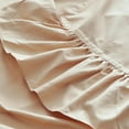 thumbnail image 7 of Simple&Opulence 100% Organic Cotton Bed Sheet Set Elegant Shabby Chic Bedding (1 Flat Sheet, 1 Fitted Sheet and 2 Ruffled Pillowcases) with Charming Feminine Long Ruffle Trim - Sand, Full, 7 of 7