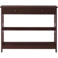 thumbnail image 3 of Convenience Concepts Table Console de Rangement Oméga, Fini Bois Espresso, 3 of 8